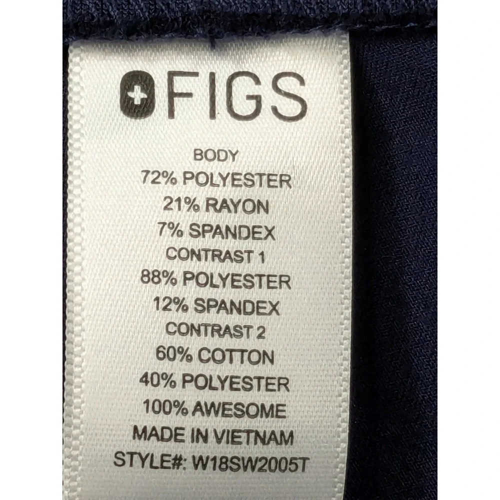 FIGS Technical Collection Navy Blue Scrub Jogger Pants XXL Tall W18SW2005T Mens